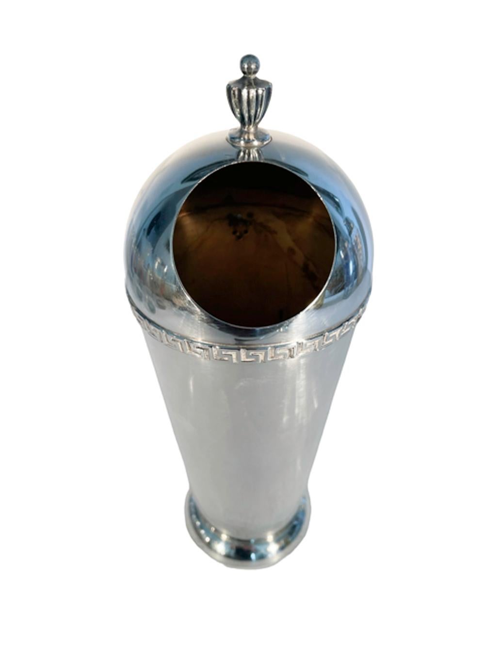 Art Deco Silver Plate Cocktail Pitcher and Stir Spoon by Wm. A. Rogers 2