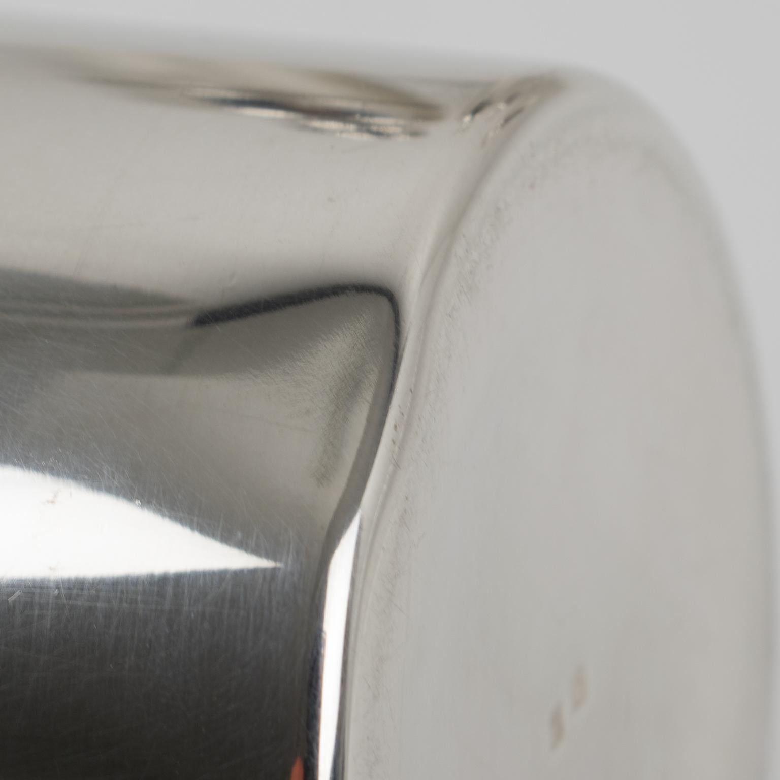 Coctelera Art Decó de chapa de plata de Biais-Noirot París, años 40 en venta 2