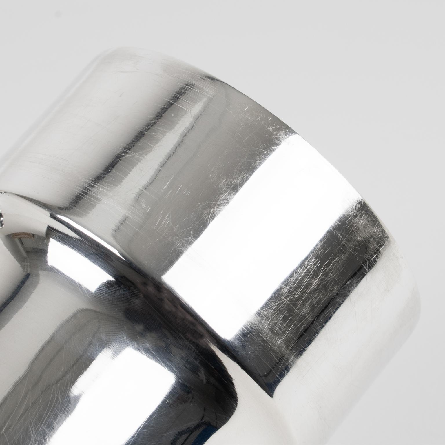 Versilberter Cocktailshaker im Art déco-Stil von CGF Lyon, Frankreich im Angebot 4