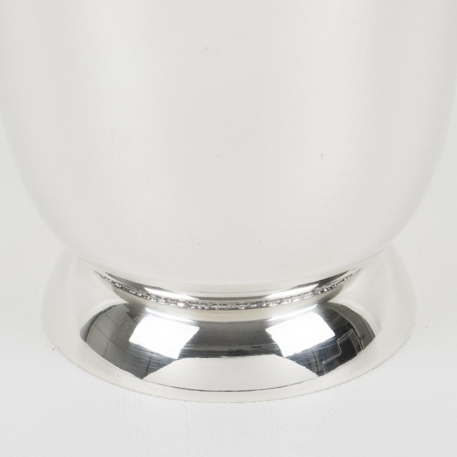 Mid-20th Century Art Deco Silver Plate Cocktail Shaker by Gallia France