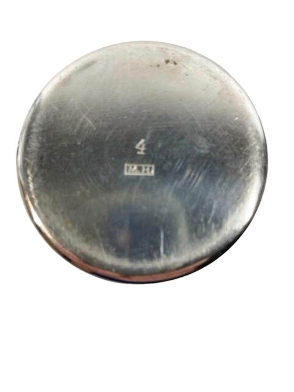 Art Deco Silver Plate Cocktail Shaker by Martin Hall, England For Sale 2
