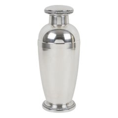 Art Deco Cocktail Shaker aus Silberblech von Saint Medard Frankreich