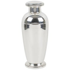 Art Deco Silver Plate Cocktail Shaker by Saint Medard France