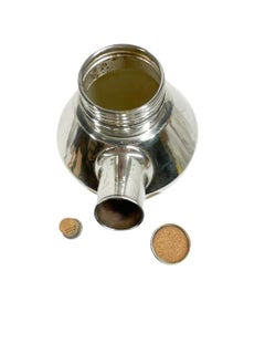 Art Deco Silver Plate Cocktail Shaker Marked Cardinal Plate