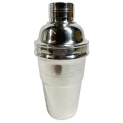 Art Deco Silver Plate Cocktail Shaker, Marked Lancelott, Silver Plated