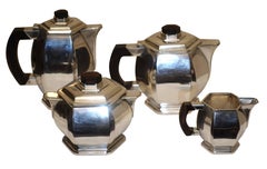 Art Deco Silver Plate Coffee and Tea Set