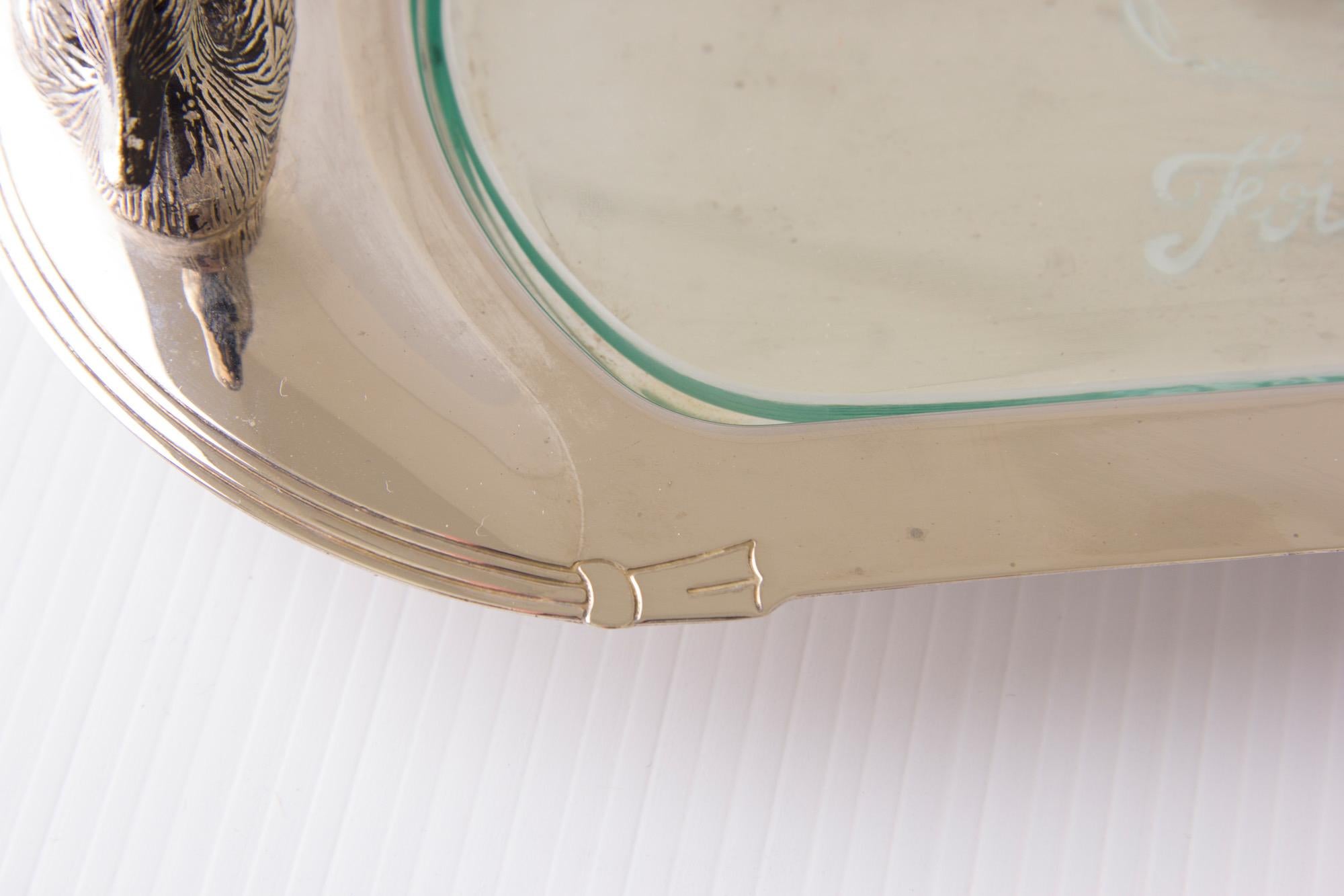 Art Deco Silver Plate Foie Gras Dish 2