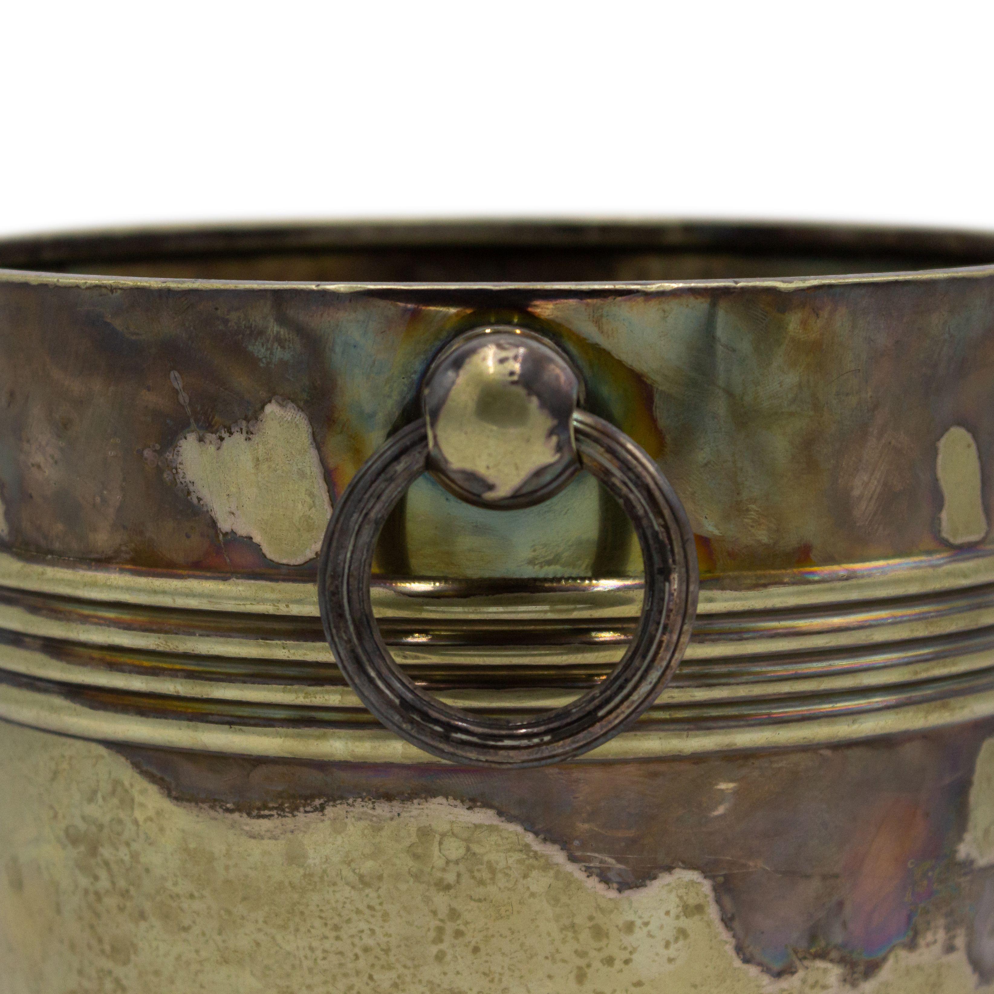 Art Deco Silver Plate Ice Buckets In Good Condition For Sale In Queens, NY