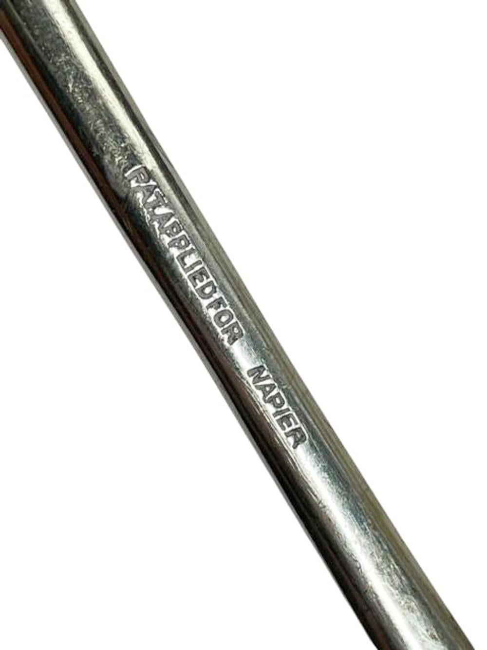 American Art Deco Silver Plate Jigger, Bottle Opener, Stir Spoon Combination Bar Tool For Sale
