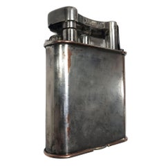 Art Deco Silver Plate Lift Arm Table Lighter by Dunhill