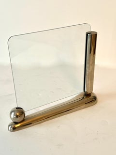 Art Deco Silver Plate Piicture Frame in The Style of Swid Powell ca. 1940
