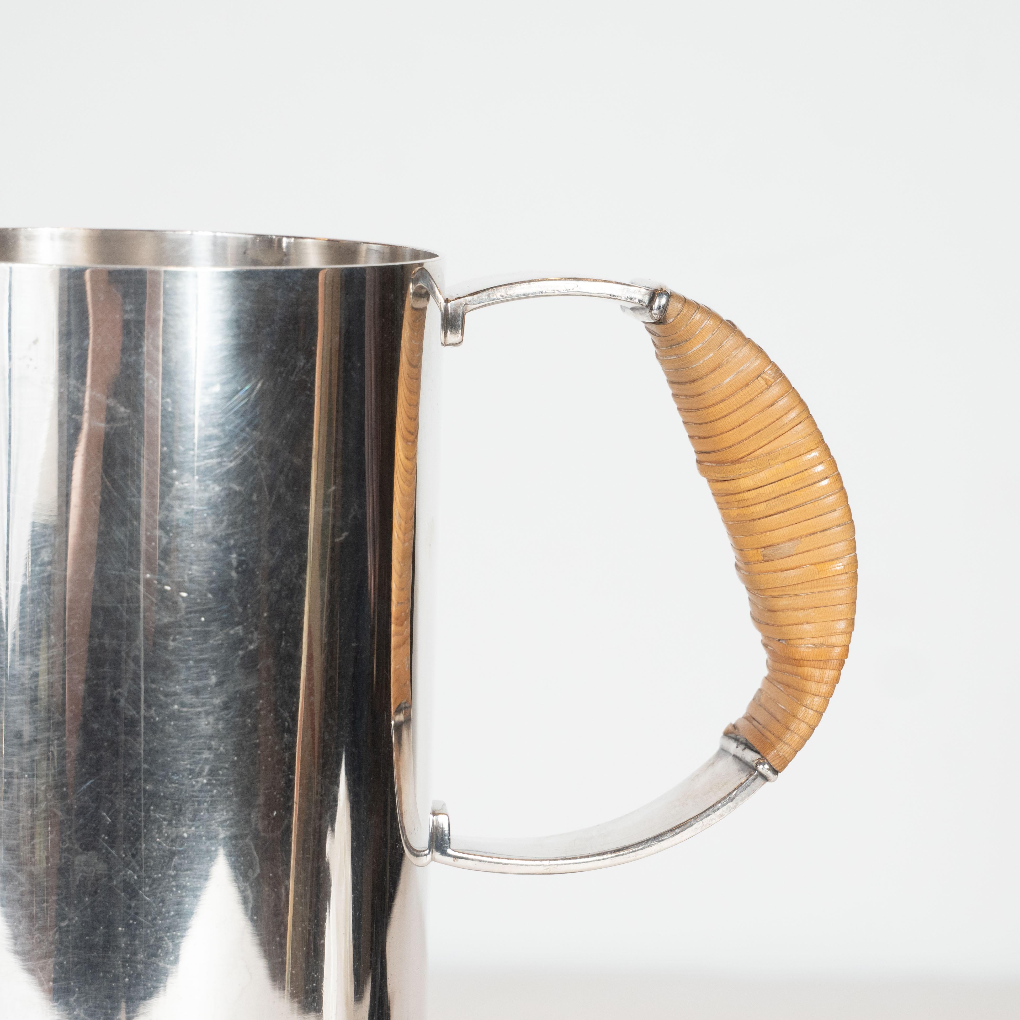 American Art Deco Silver Plate Pitcher by Lurelle Guild for The International Silver Co.