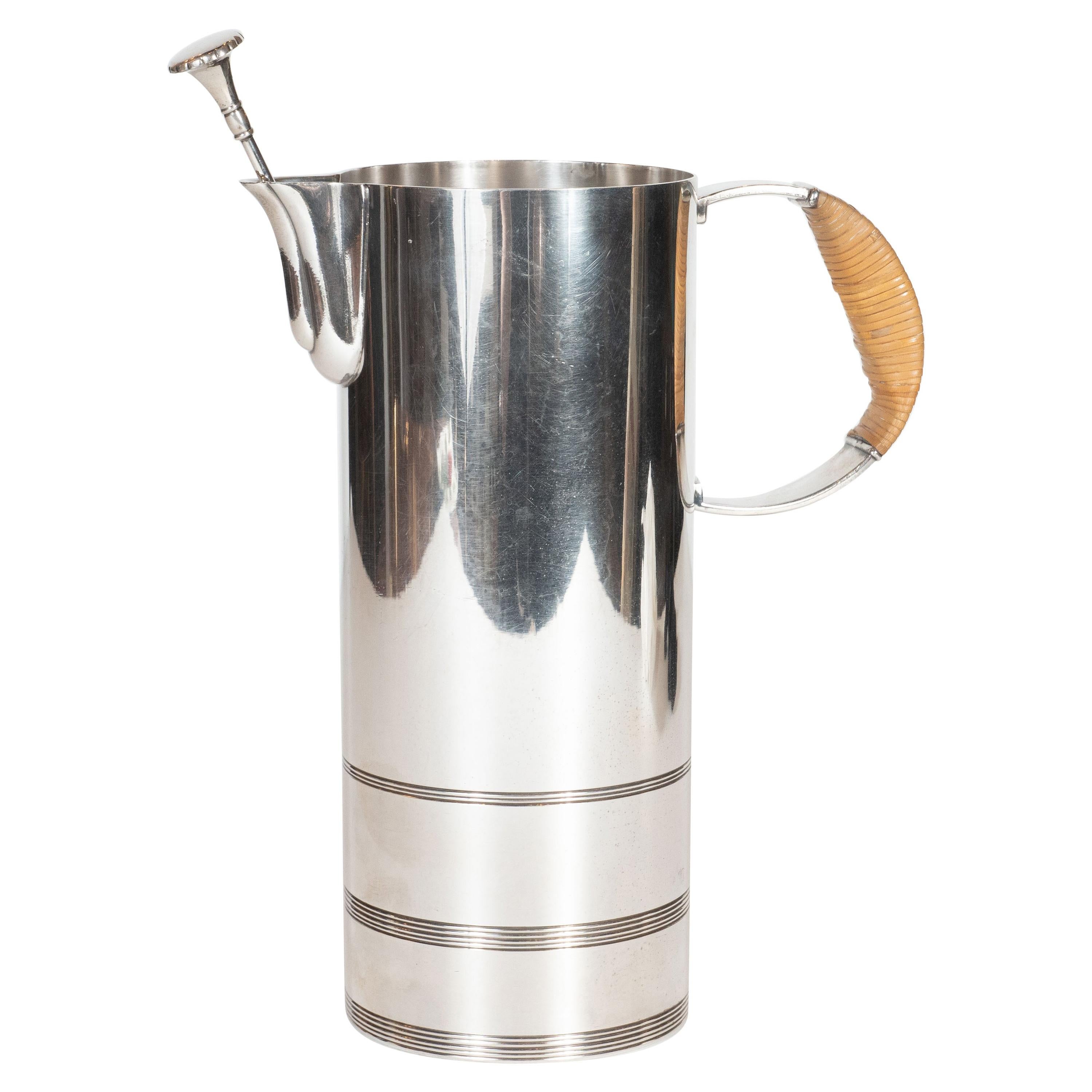 Art Deco Silver Plate Pitcher by Lurelle Guild for The International Silver Co.