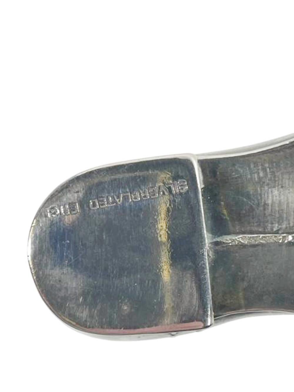 Art Deco Silver Plate Spirit Measures in the Form of a Pair of Boots In Good Condition For Sale In Nantucket, MA