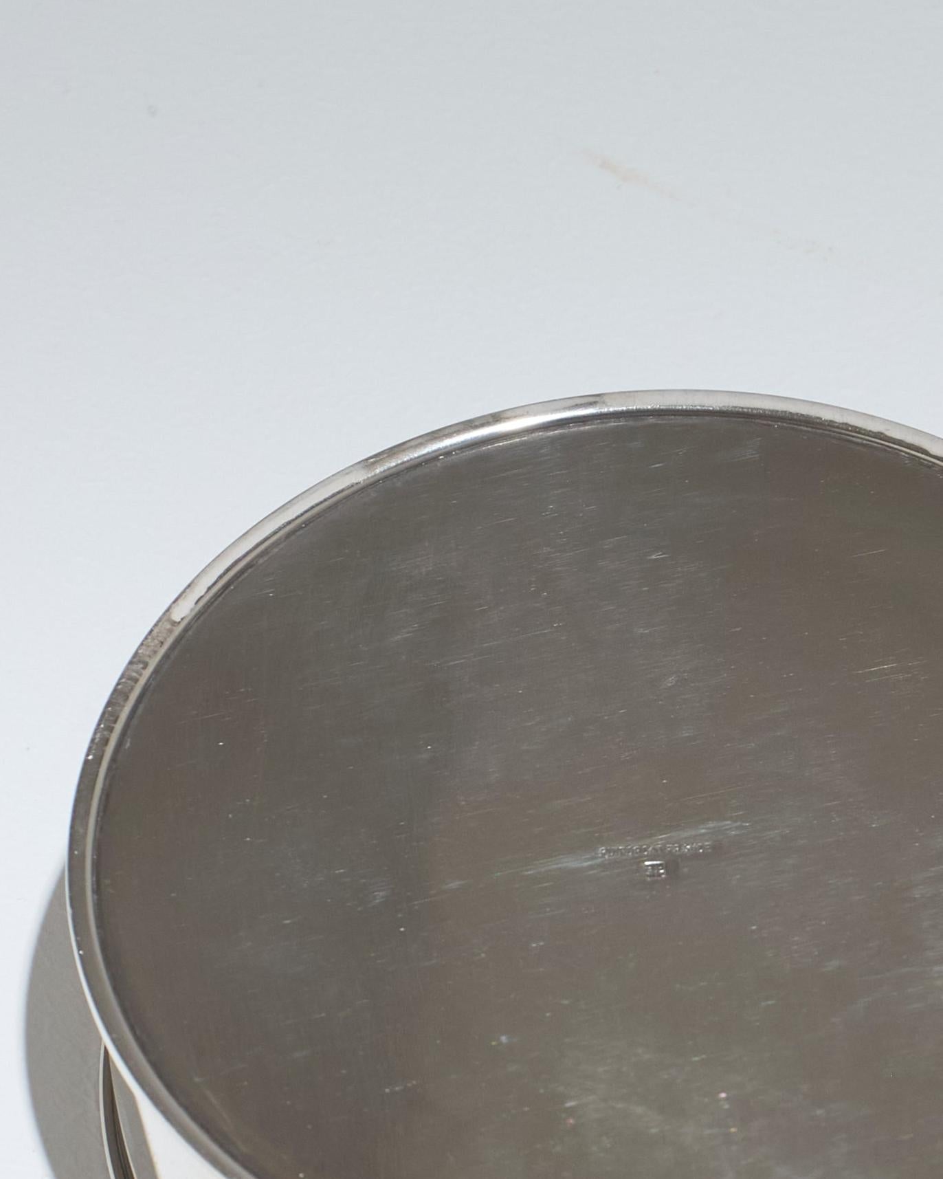 20th Century Art Deco Silver-Plated Box, Puiforcat, 1920s For Sale