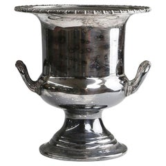 Art Déco Cubitera de latón plateado, Francia años 1900