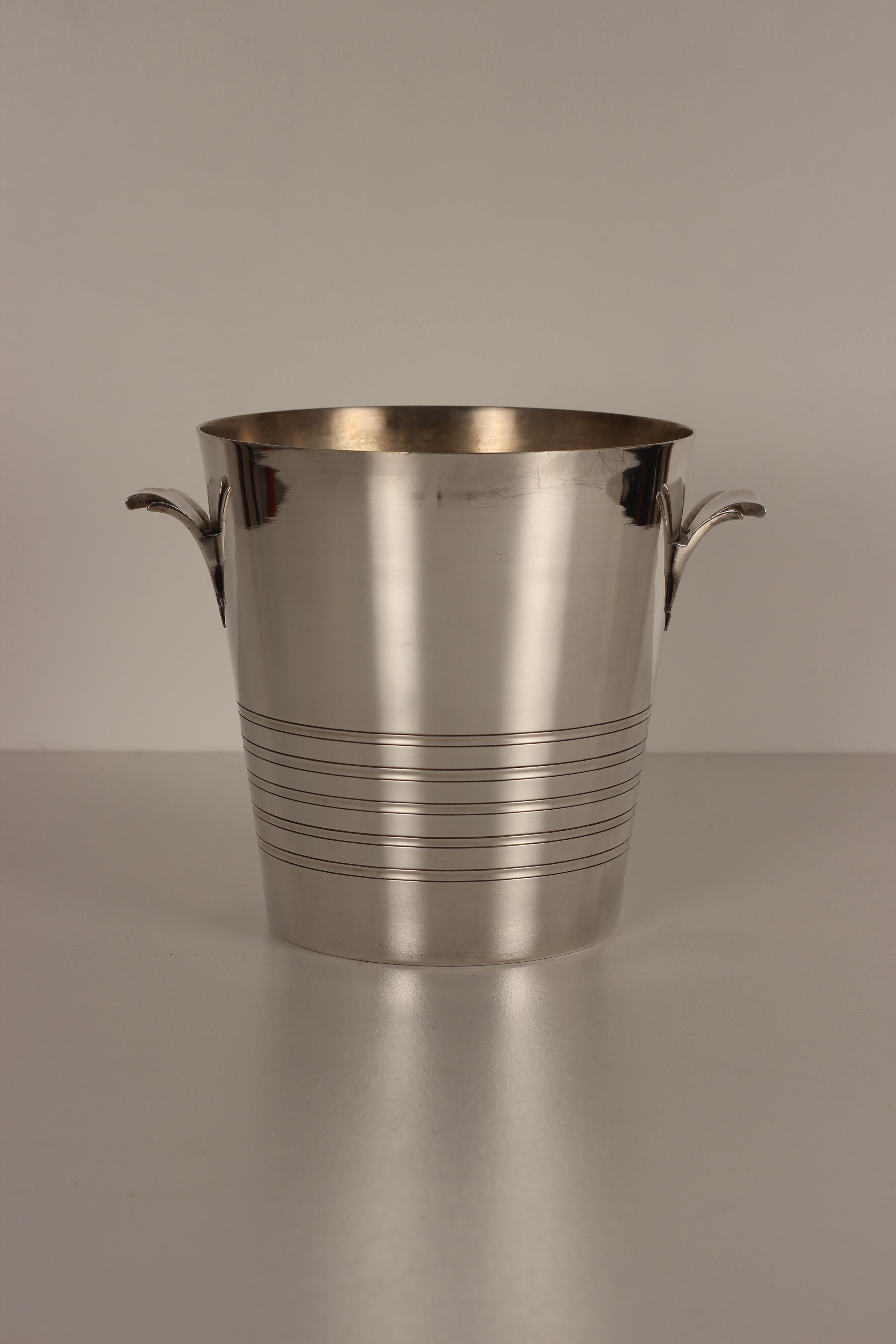 Art Deco Silver Plated Champagne Bucket or Ice Bucket, 1930’s 4
