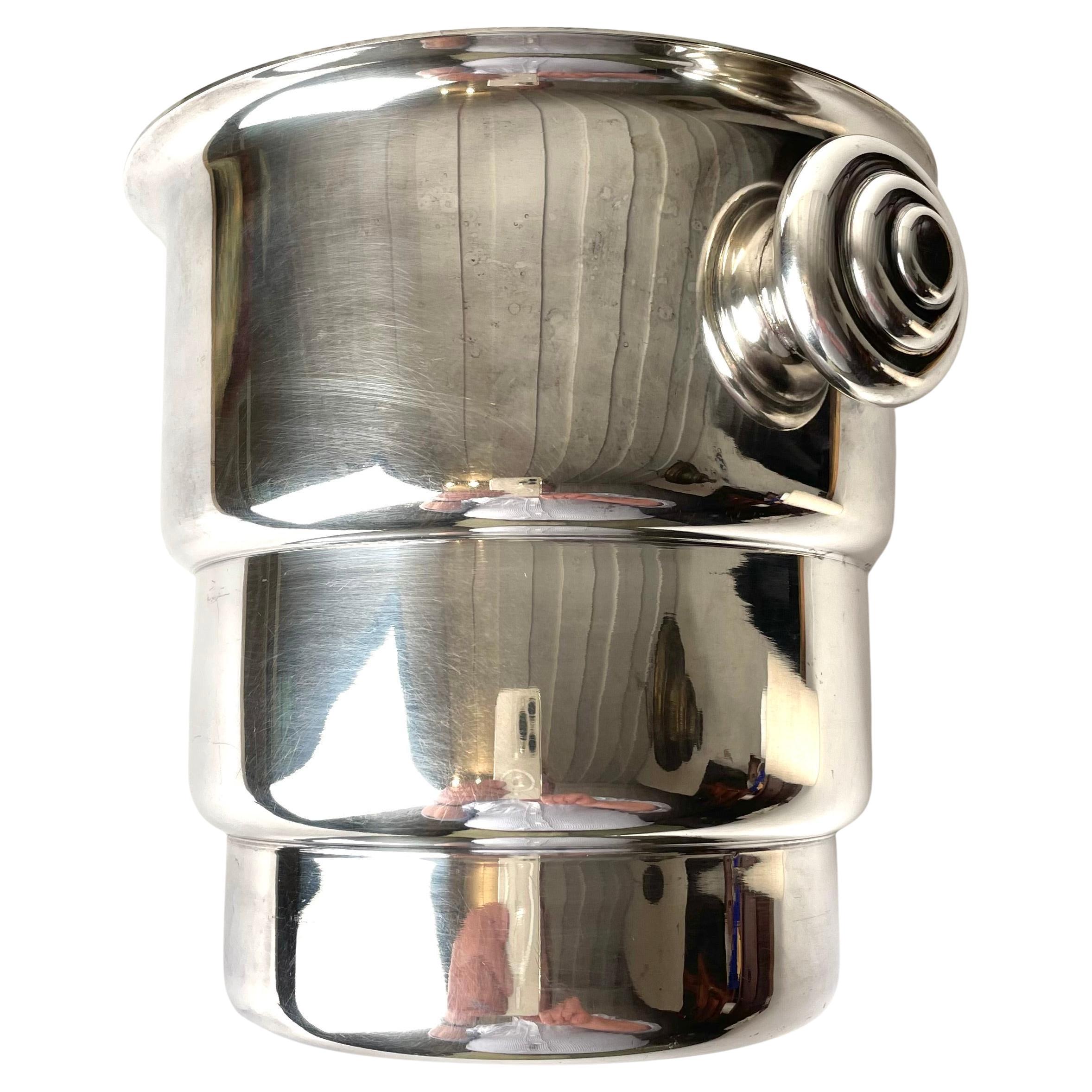 Art Deco, silver plated Champagne Cooler from 1920s or 1930s For Sale