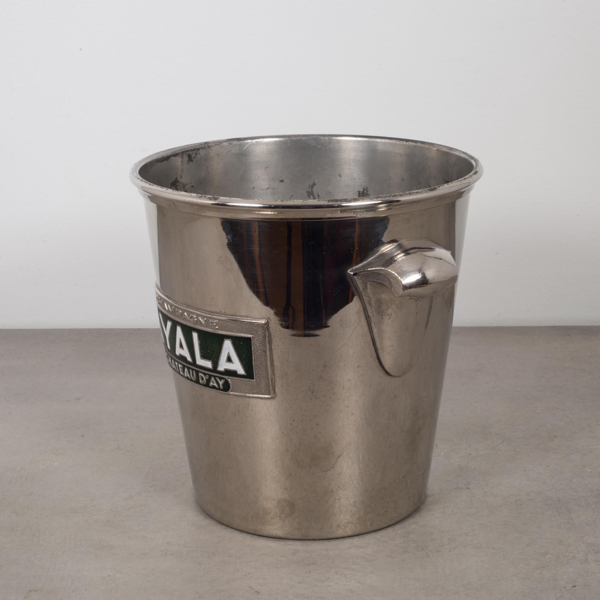 About

This is an Art Deco silver plated French advertising champagne bucket with scrolled handles and enameled name plate. This piece has retained its original finish.

Creator Andre Leroy T. L.
Date of manufacture circa 1930s.
Materials and