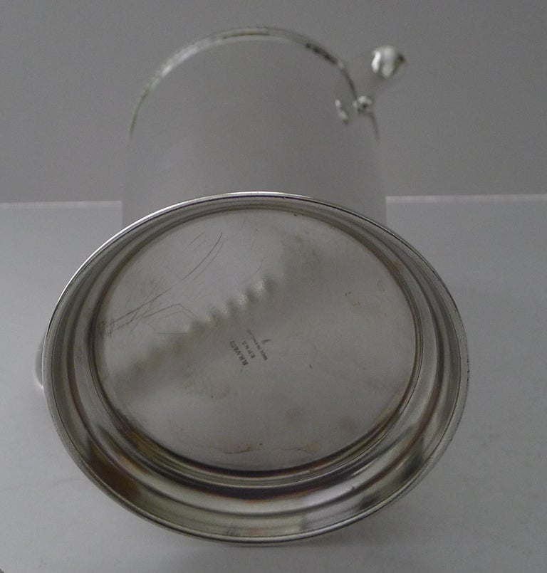 Art Deco Silver Plated Cocktail / Martini Jug and Spoon c.1940 For Sale