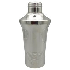 Art Deco Silver Plated Cocktail Shaker by Orfèvre Deschamps Frères Paris