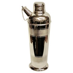 Art Deco Silver Plated Cocktail Shaker, Dated Circa 1930, P H Vogel and Co