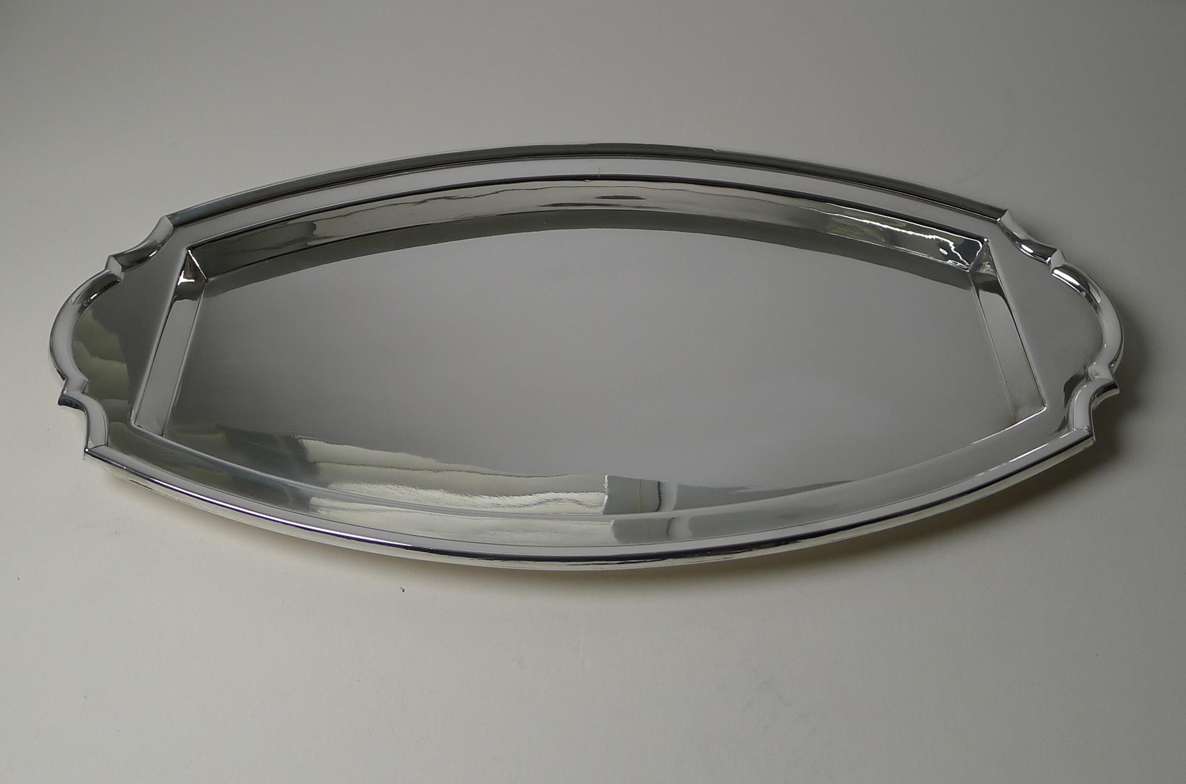 Art Deco Silver Plated Cocktail Tray by Barker Brothers c.1930 2