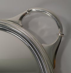 Art Deco Silver Plated Cocktail Tray by Goldsmith's & Silversmith's Co.