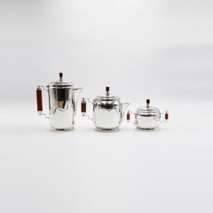 Art Deco Versilbertes Kaffeeservice