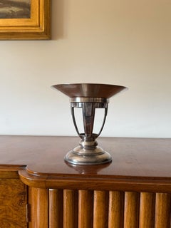 Art Deco silver-plated coup / vide poche, France 1940s