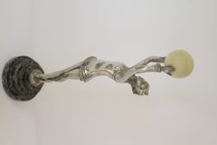 Art Deco Silver plated Dancing lady figure circa 1930s