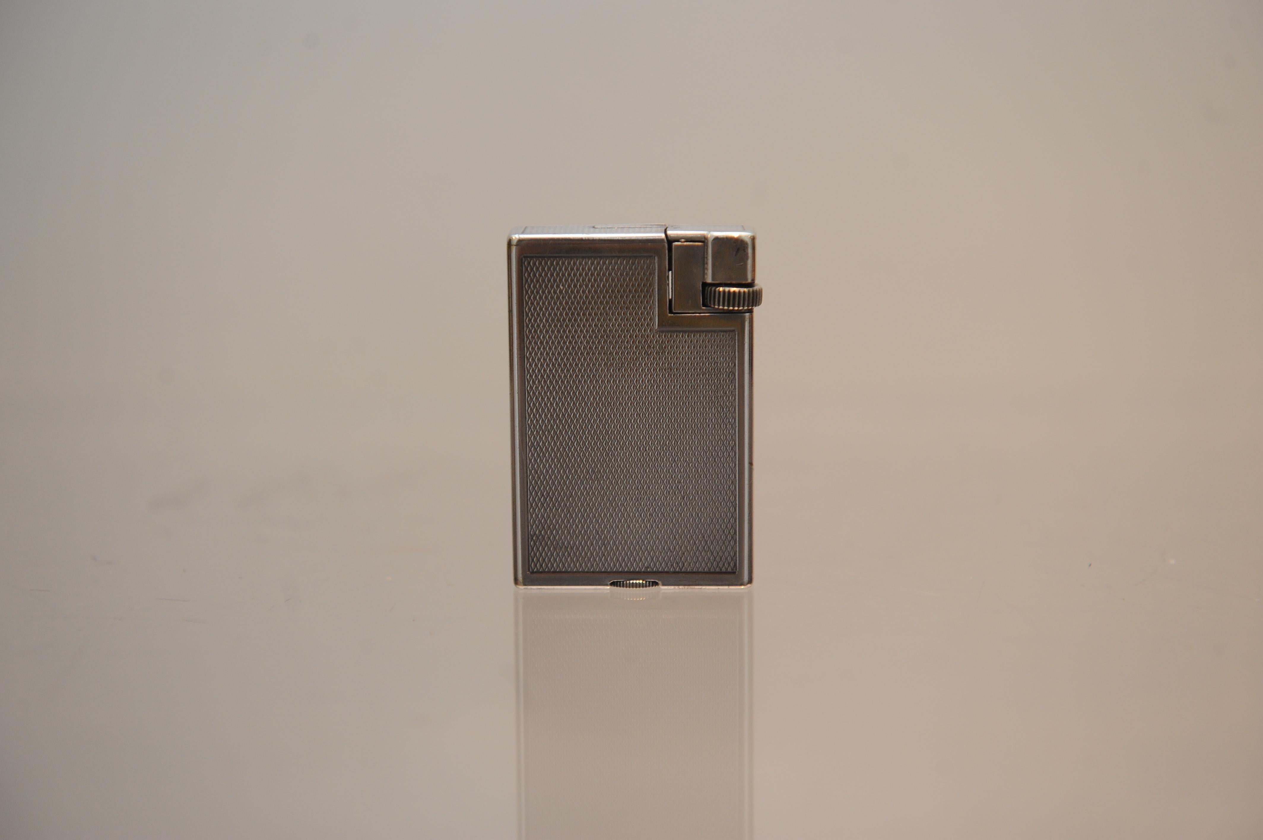 English Art Deco Silver Plated Dunhill 