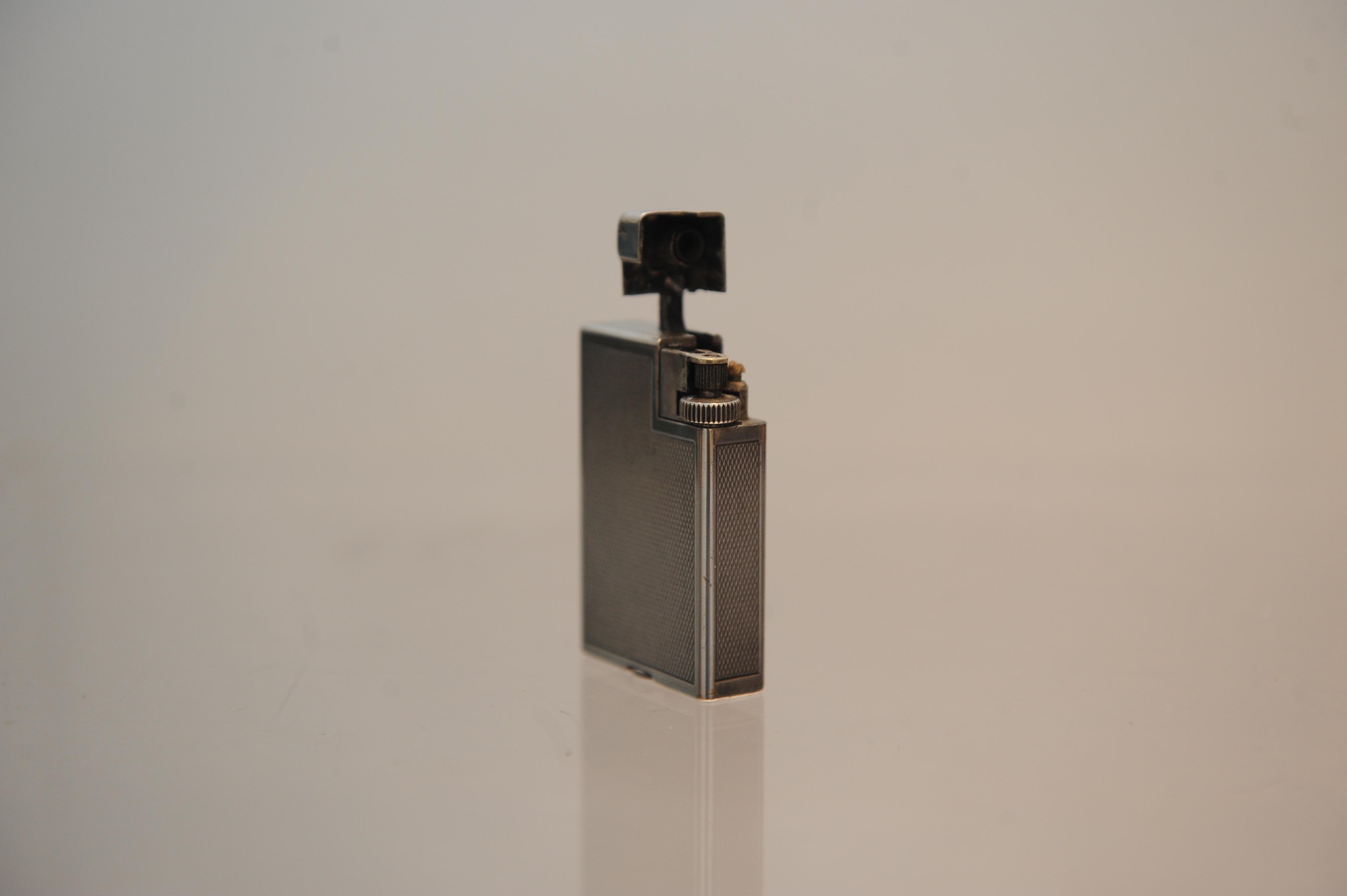 Mid-20th Century Art Deco Silver Plated Dunhill 