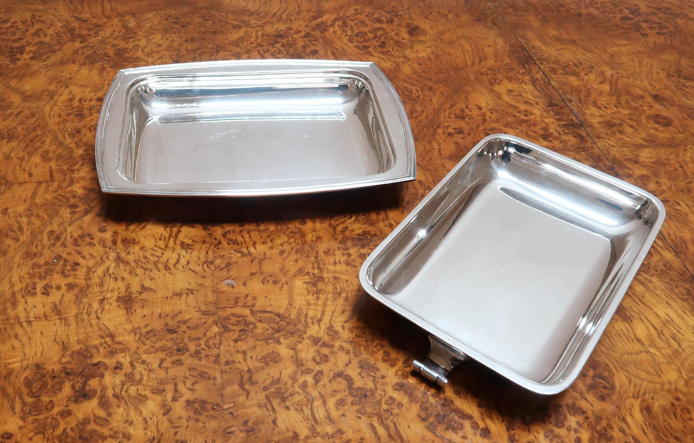 Art Deco Silver Plated Entree or Serving Dish, English C.1930 For Sale 1