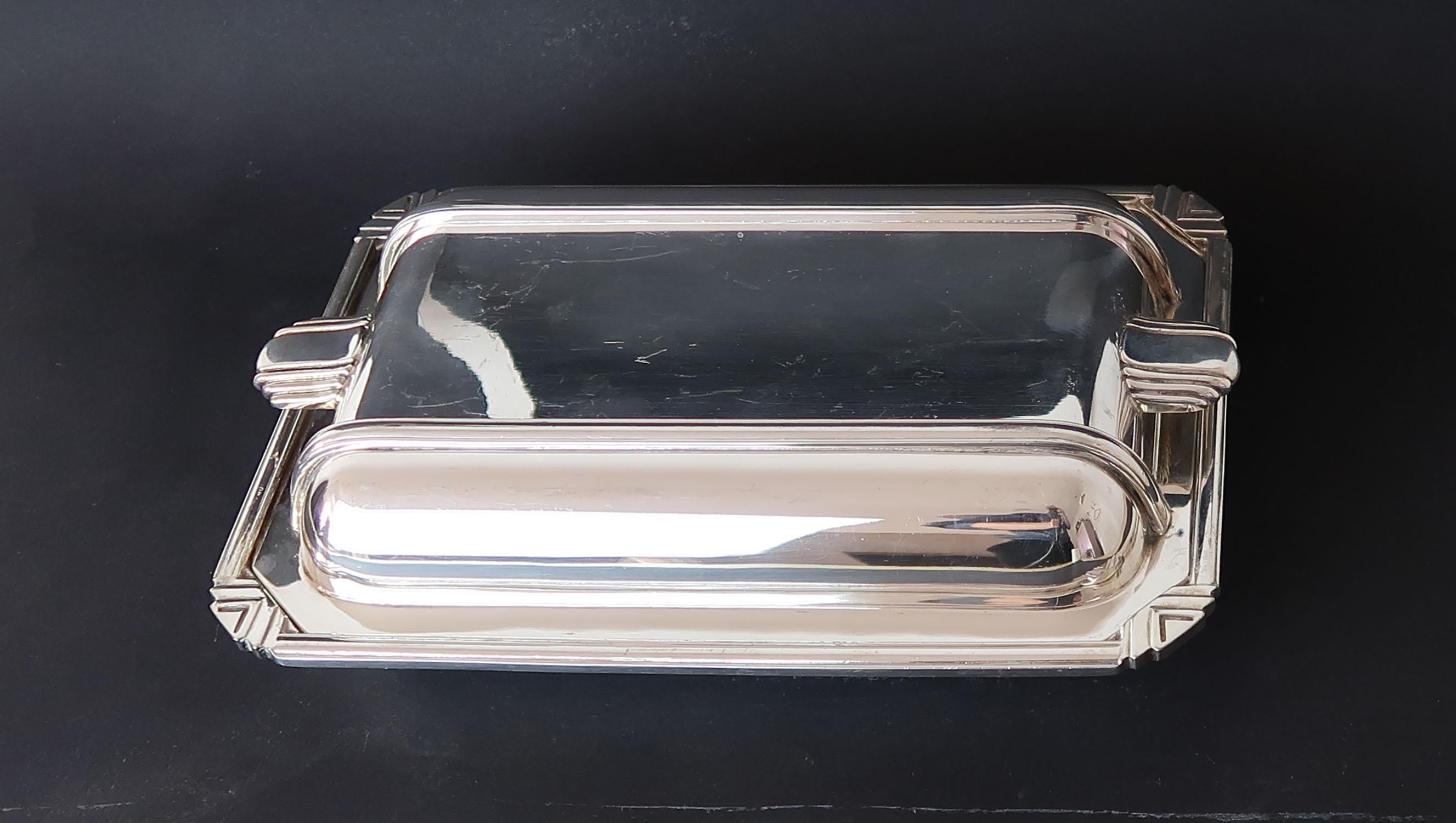 Art Deco Silver Plated Entree or Serving Dish, English C.1930 3