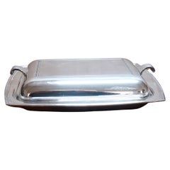 Used Art Deco Silver Plated Entree or Serving Dish, English C.1930