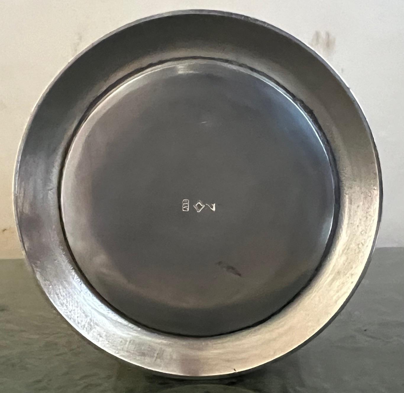 Art Deco Silver Plated French Cocktail Shaker, c. 1940's For Sale 9
