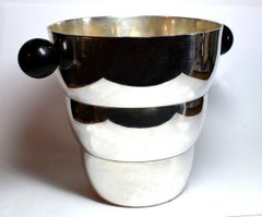 Art Deco Silver Plated French Ice Bucket