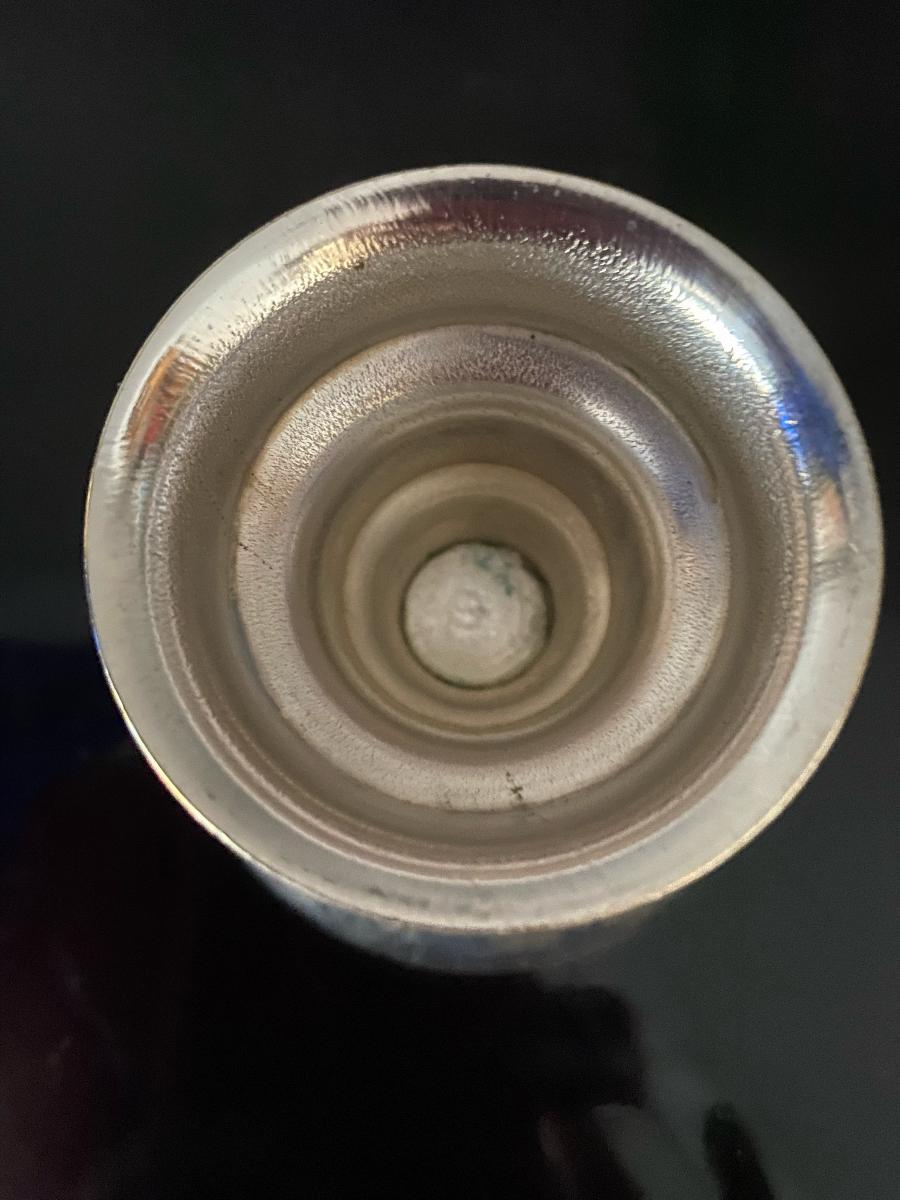 Copas de helado Art Déco bañadas en plata '6 piezas mediados del siglo XX en venta