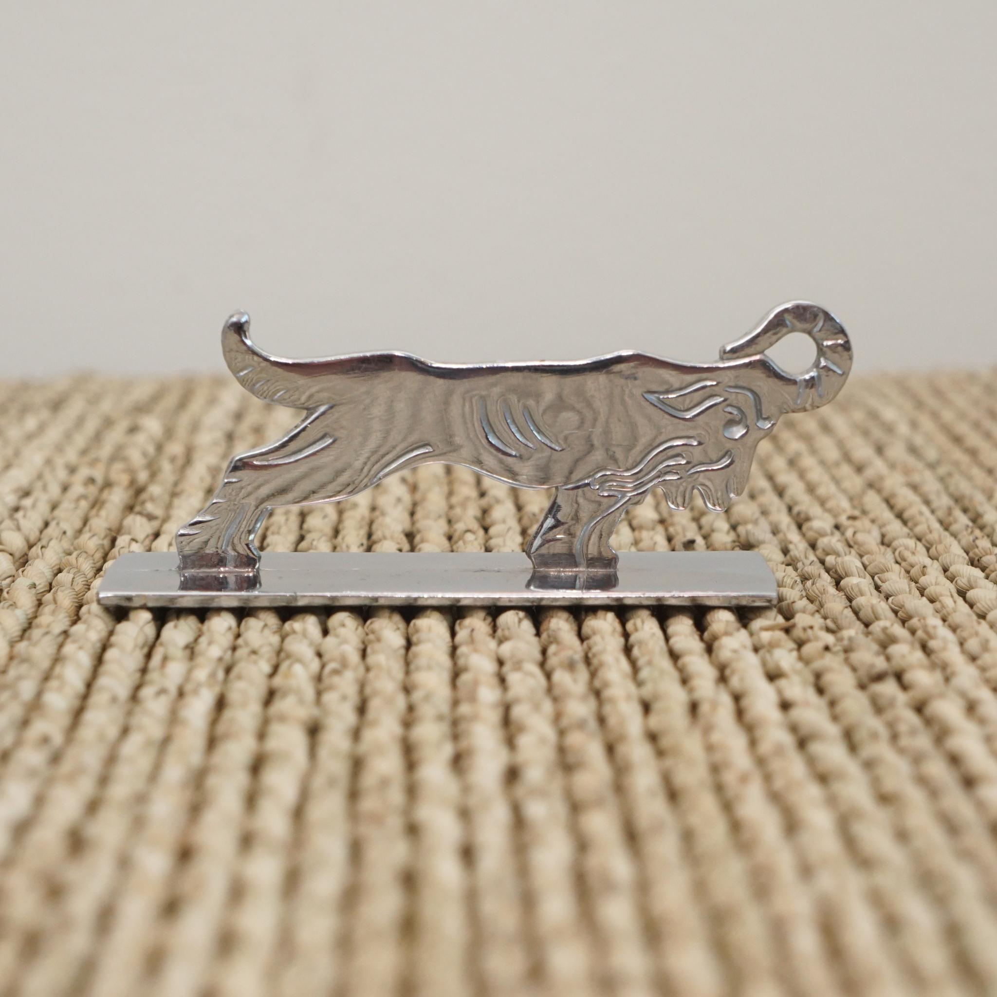 Machine-Made Art Deco Silver-Plated Knife Rests in Animal Forms For Sale