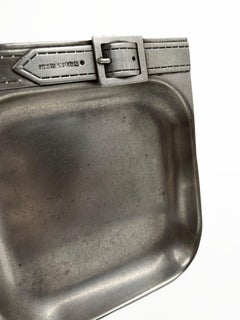 Art Deco Silver-Plated Metal Ashtray, Hermès Paris, France, ca. 1930s