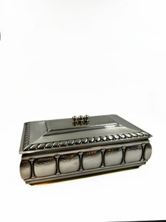 Art Deco Silver-Plated Metal Box by Josef Hoffmann
