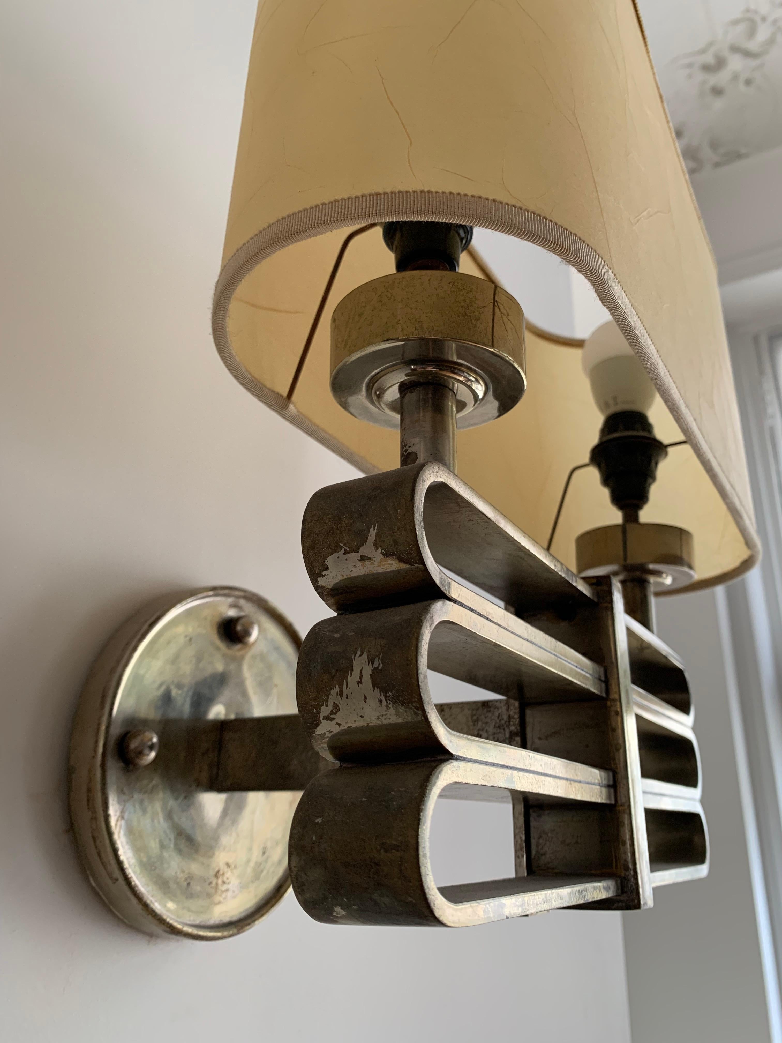Art Déco  Pair of Sconces Anonymous, France, 1930 In Good Condition For Sale In Paris, FR