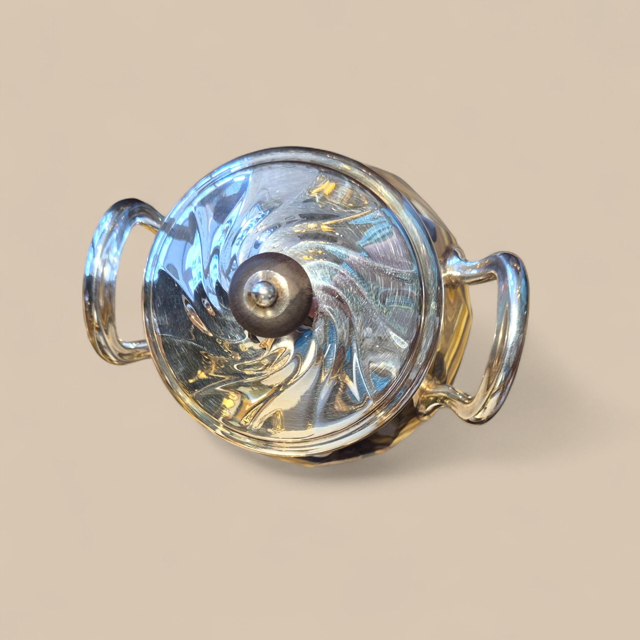 Set da tè e caffè in argento Art Déco di Christofle 1930, Parigi, Francia in vendita 6