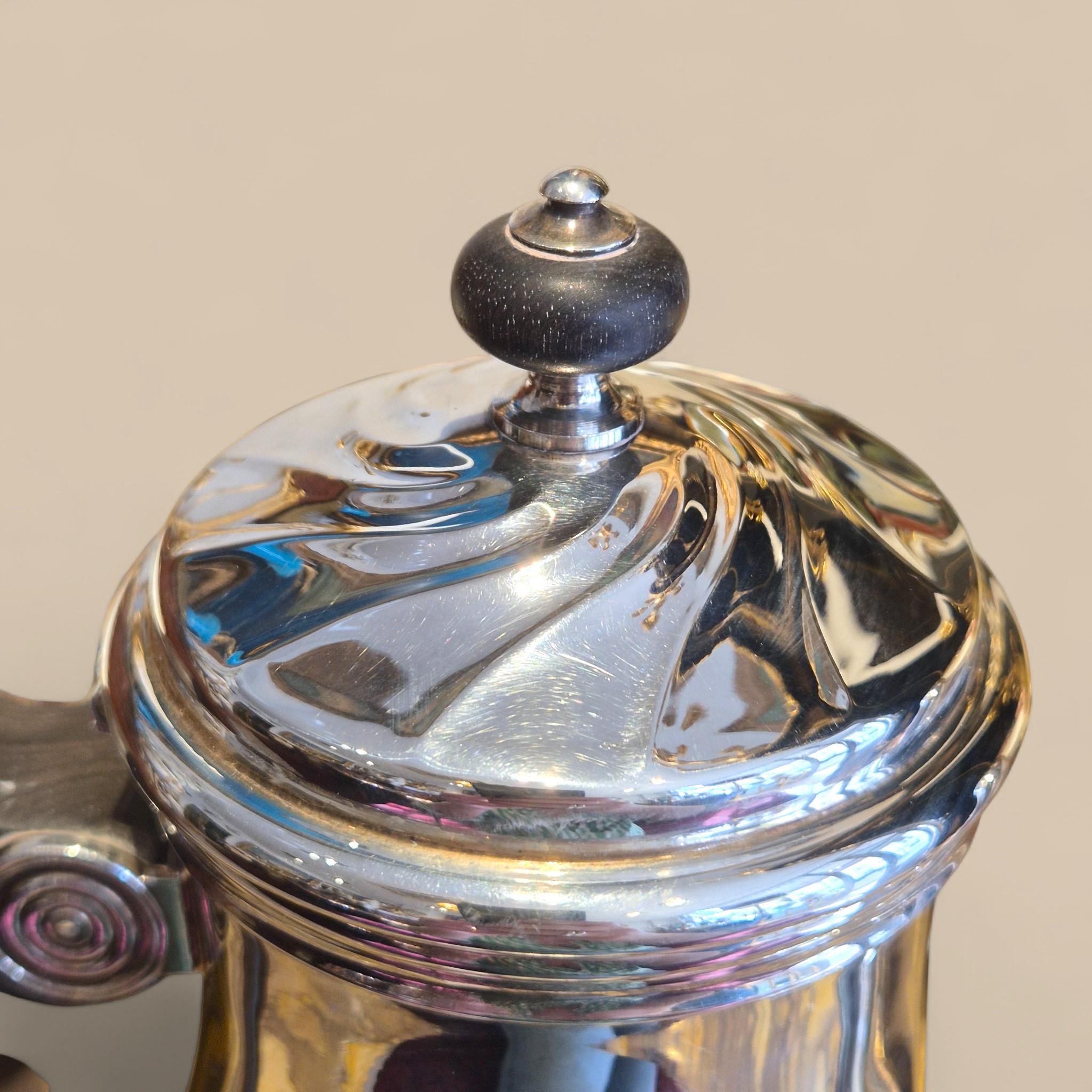 Set da tè e caffè in argento Art Déco di Christofle 1930, Parigi, Francia in vendita 12