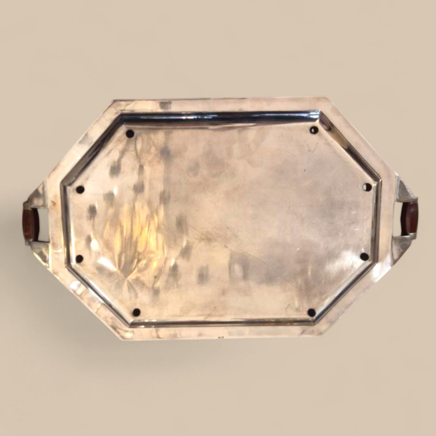 Placcato argento Set da tè e caffè in argento Art Déco di Christofle 1930, Parigi, Francia in vendita