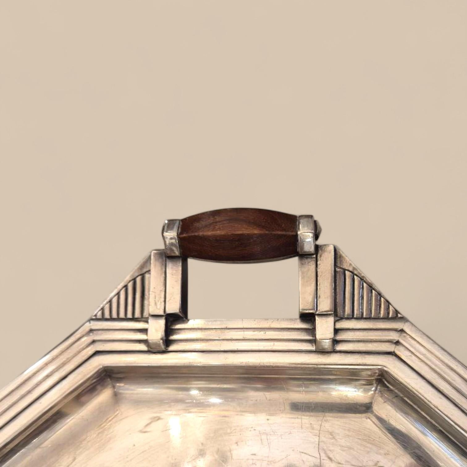 Set da tè e caffè in argento Art Déco di Christofle 1930, Parigi, Francia in vendita 1