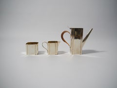 Art Deco Silver Plated Tea Set, Ro No 531588, England, 1930s