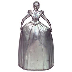 Art Deco Versilberte Frau