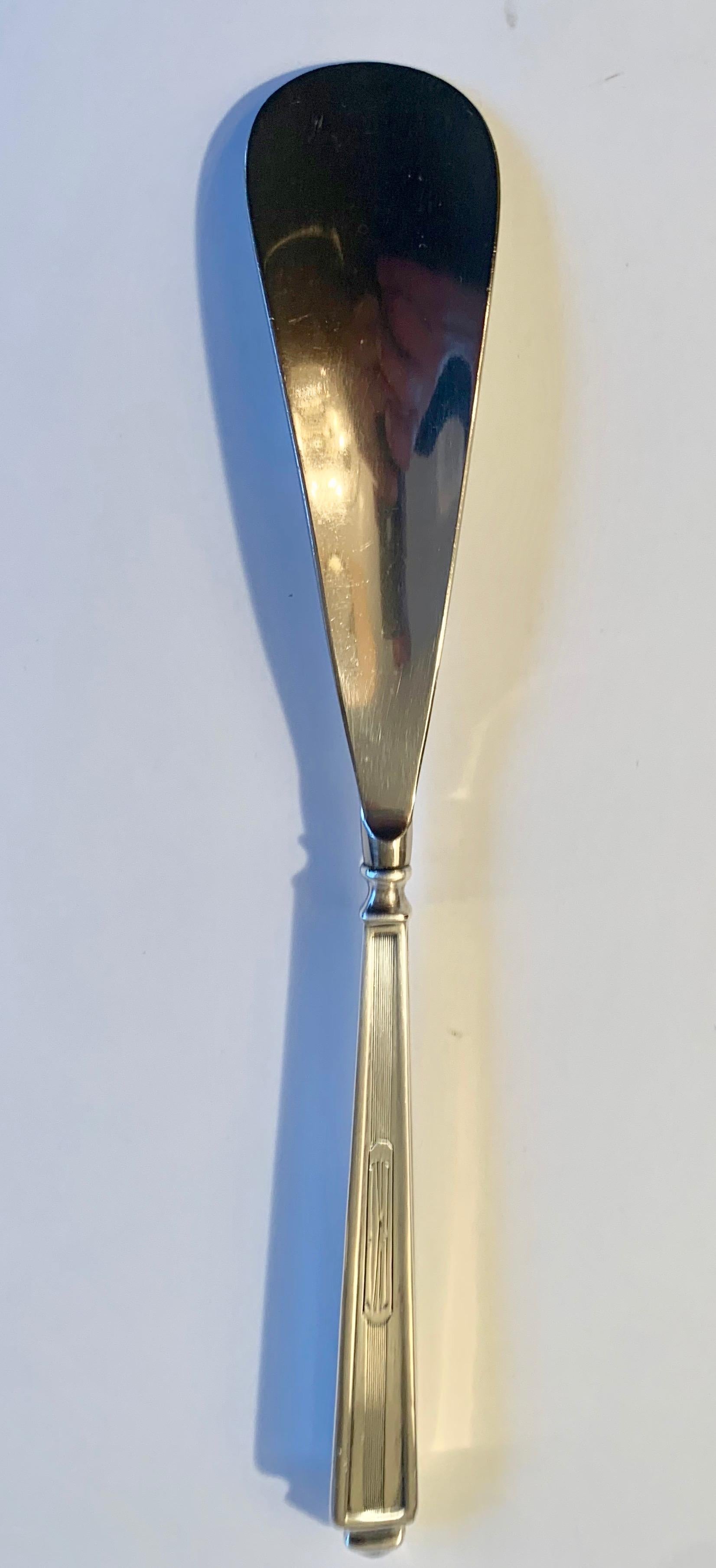 Art Deco Silber Schuhlöffel im Angebot 4